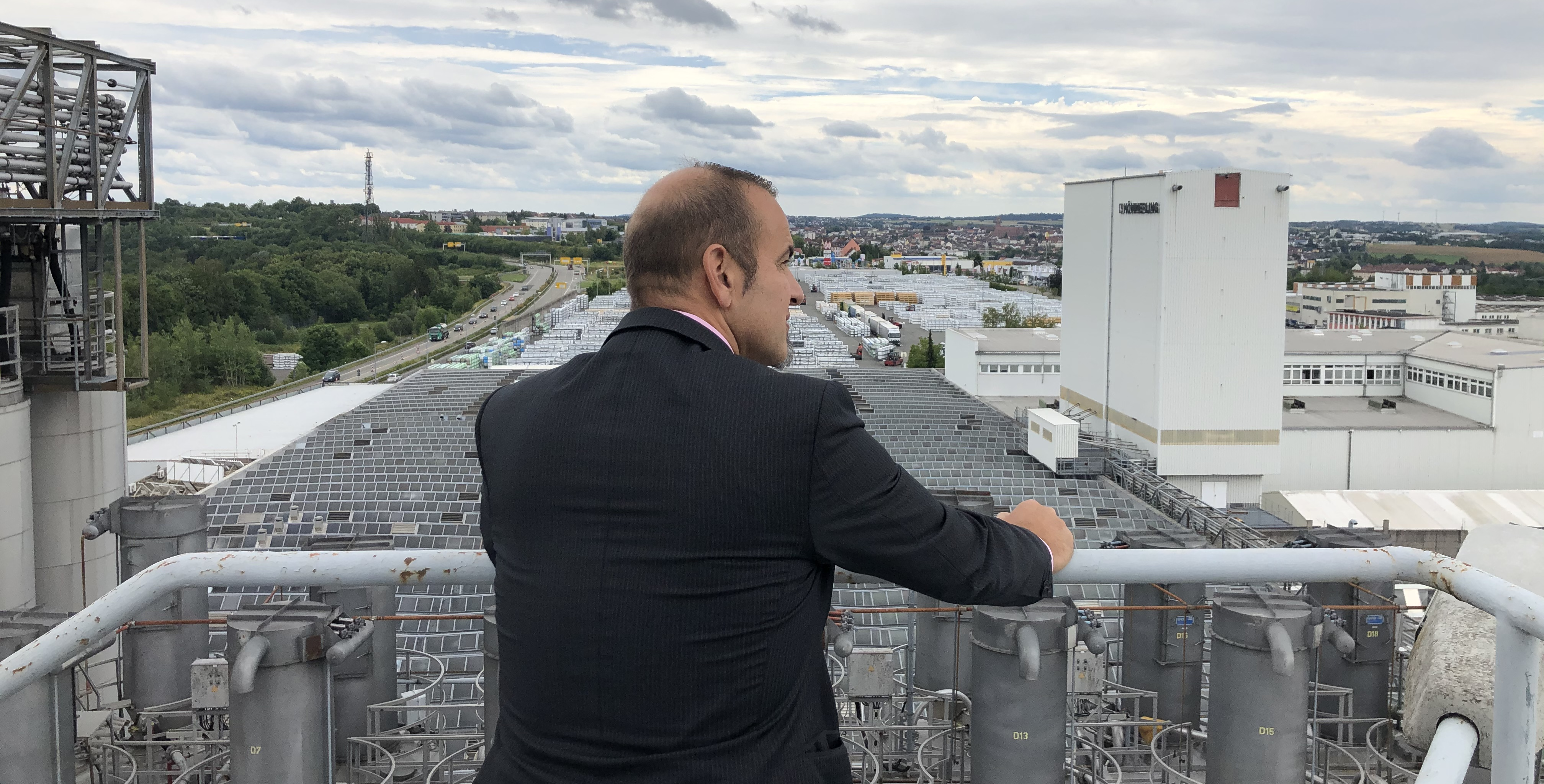 Our COO, Christian Amling, on the roofs of profine.